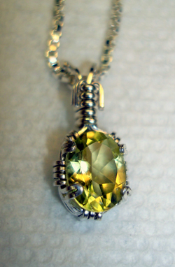 Art Anderson Lemon Quartz Pendant