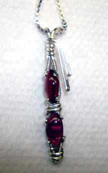 Ruby Bug Pendant