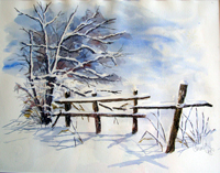 Russ Cornelius - Winter Fence