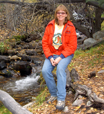 Susan Darger camping in eastern Nevada